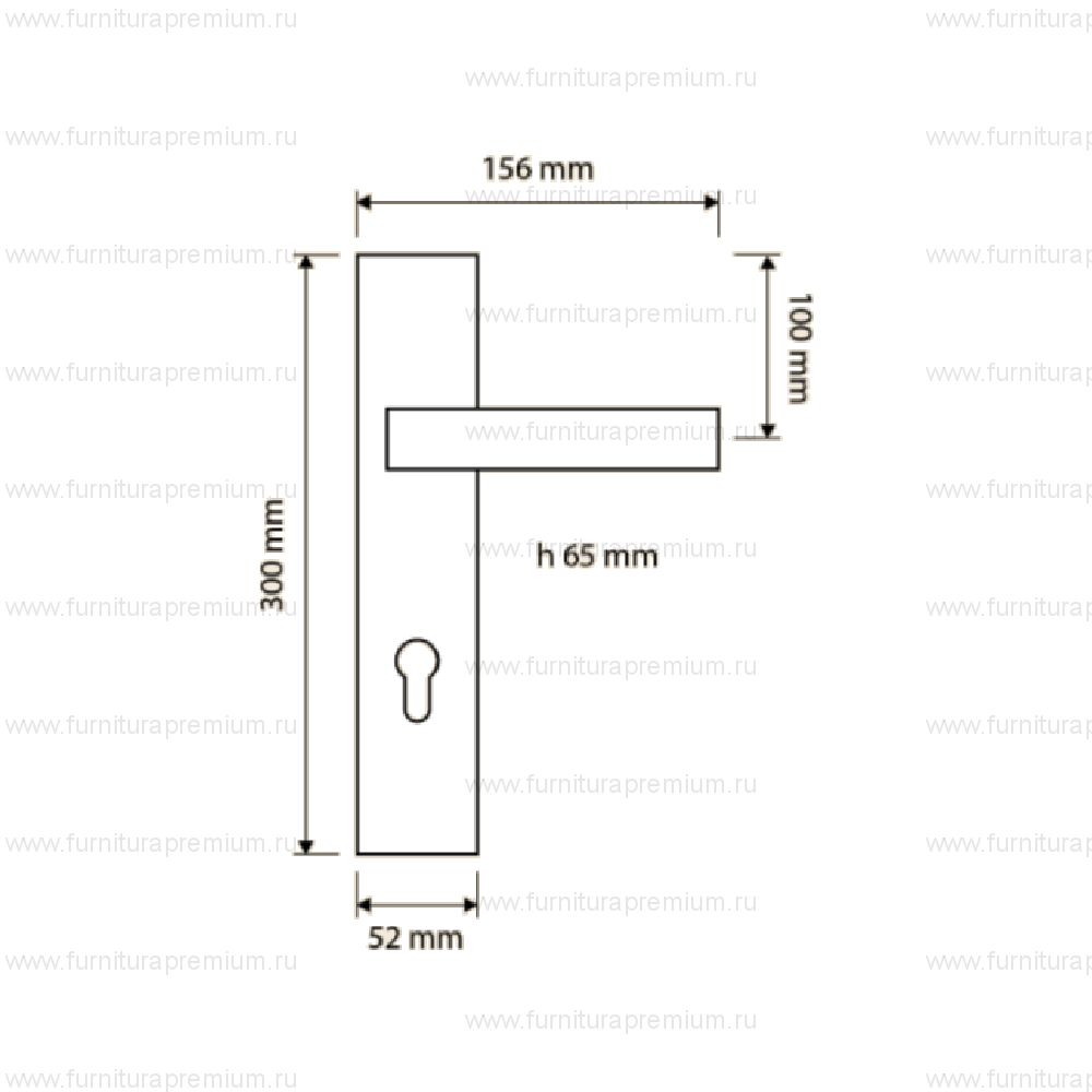 Ручка на планке Linea Cali Riflesso Rocks 1358 PL