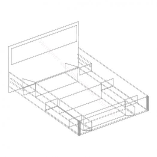 Кровать "Стил" | каркас 1400х2000