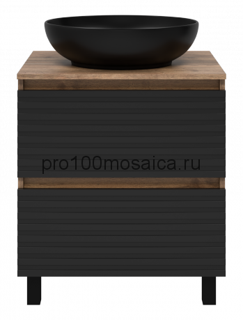 Тумба под раковину Brevita Dakota 60 (черная)