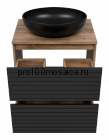 Тумба под раковину Brevita Dakota 60 (черная)