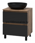 Тумба под раковину Brevita Dakota 60 (черная)