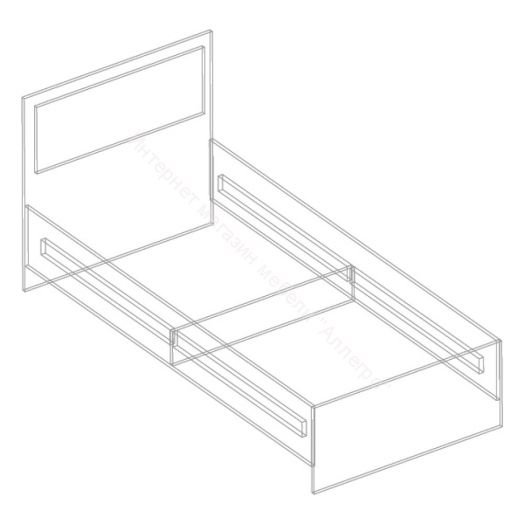 Кровать "Стил" | каркас 900х2000