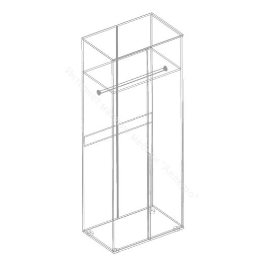 Шкаф 2-ств. для одежды "Стил" 800