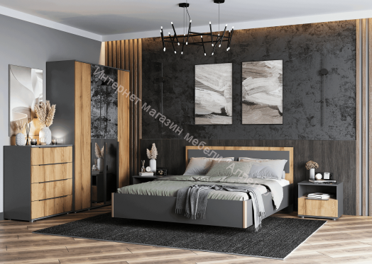 Шкаф 4-ств с зеркалом "Стил" 1200