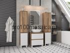Тумба под раковину Brevita Dakota 60 (белая)мебель для ванной, раковина, тумба для ванной, пенал, раковина, тумба, тумба с ящиками, тумба подвесная