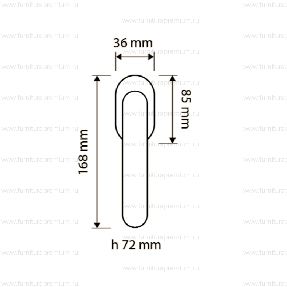 Оконная ручка Linea Cali Rococo 1285 DK