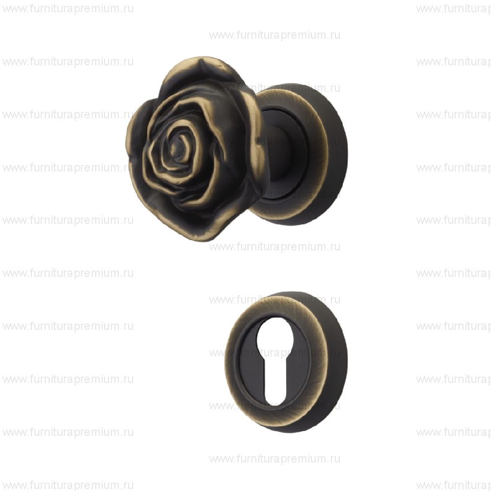 Ручка-кноб Linea Cali Rose 996 PT