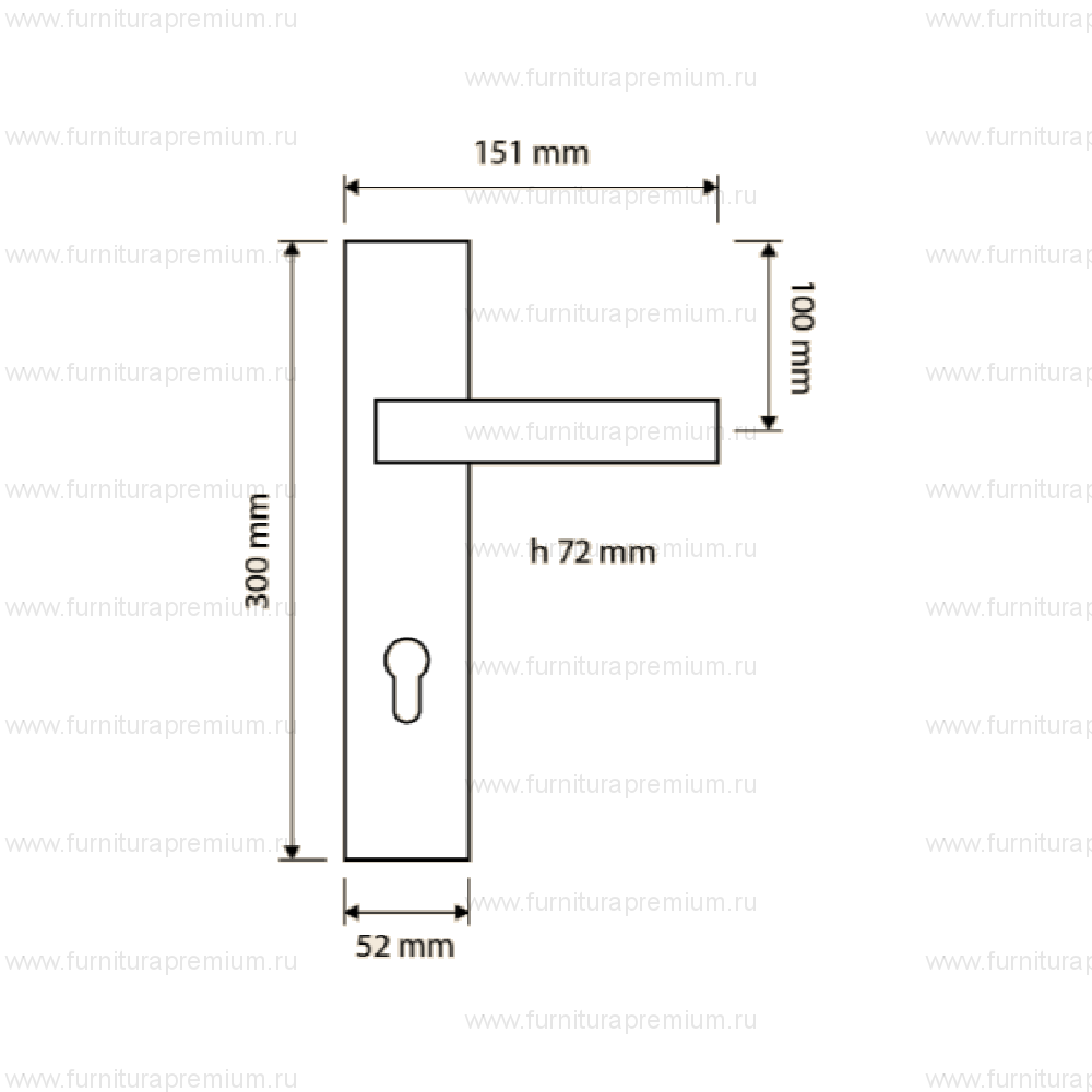 Ручка на планке Linea Cali Sintesi Wenge 1304 PL