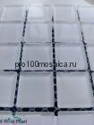 Pearl  Rose. Плитка мозаика белая стекло чип 25*25 CRISTAL, 295*295*4 (ORRO Mosaic)