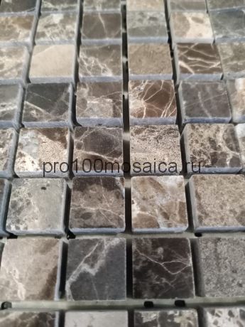 EMPERADOR Dark Pol. 15x15. Мозаика серия STONE, размер, мм: 305*305*4 (ORRO Mosaic)