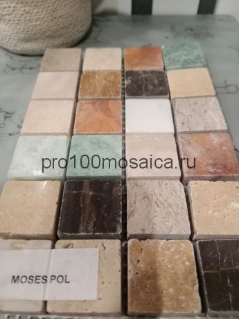 MOSES 23.8*23.8 POL. Мозаика серия STONE,  размер, мм: 305*305 (ORRO Mosaic)