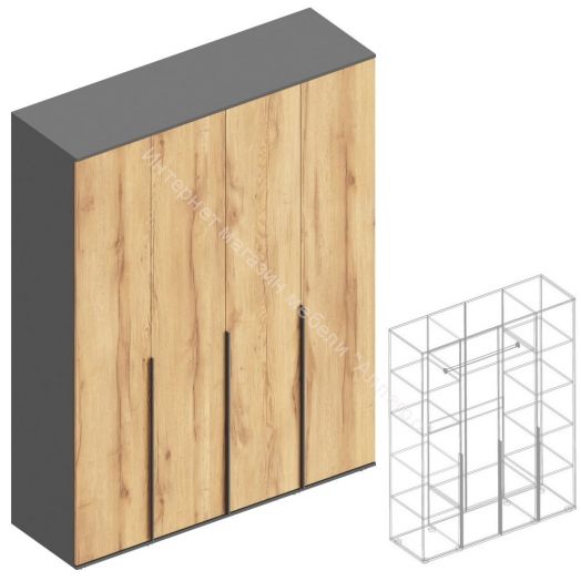 Шкаф 4-ств для одежды "Стил" 1600