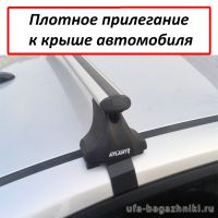 Багажник на крышу Hyundai Solaris (с 2017г, sedan), Атлант, аэродинамические дуги, опора E