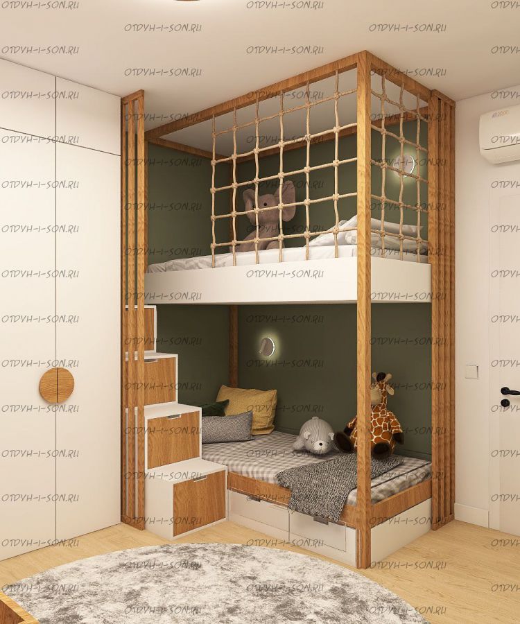 Кровать двухъярусная, Кровать-домик Sky №29