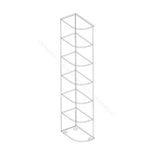 Стеллаж угловой "Стил" 300х500