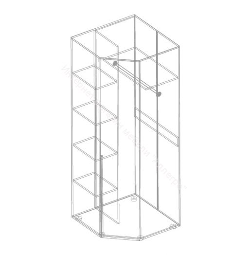 Шкаф угловой "Стил" 780х780
