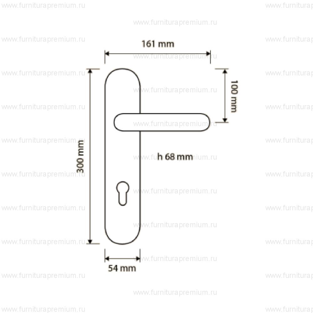Ручка на планке Linea Cali Spirit Mesh 1453 PL
