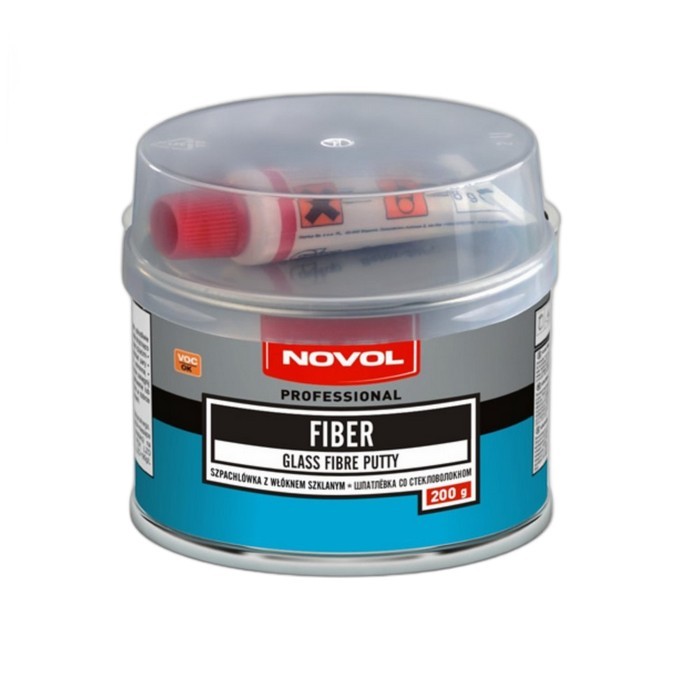 Novol FIBER Шпатлевка со стекловолокном, объем 200гр.