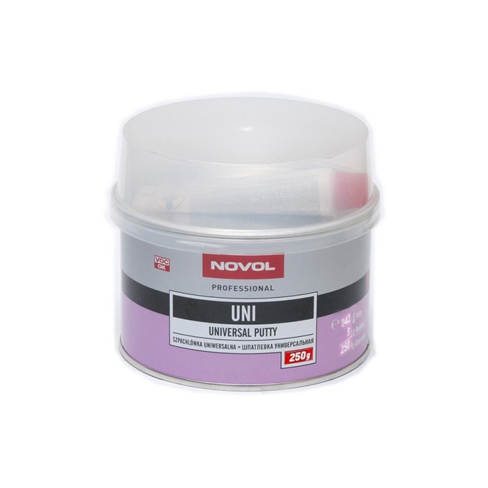 Novol UNI UNIVERSAL PUTTY Шпатлевка универсальная, объем, 250гр.