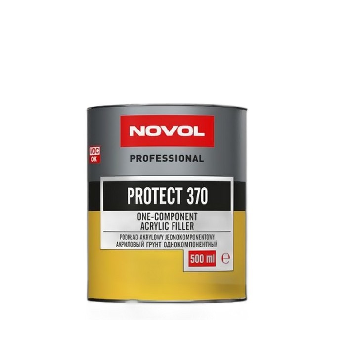 Novol PROTECT 370 1К Грунт акриловый серый, объем 0,5л.
