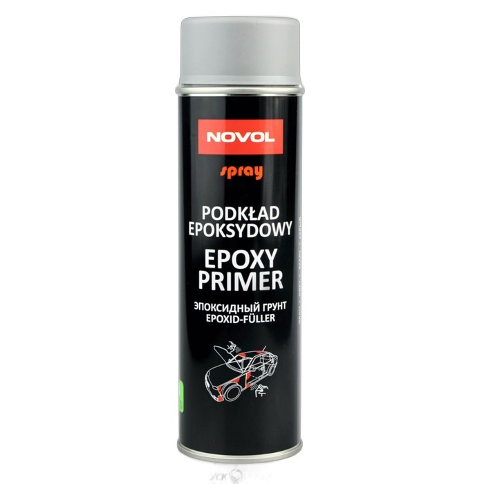 Novol SPRAY Epoxy primer Грунт эпоксидный серый аэрозоль 500мл.