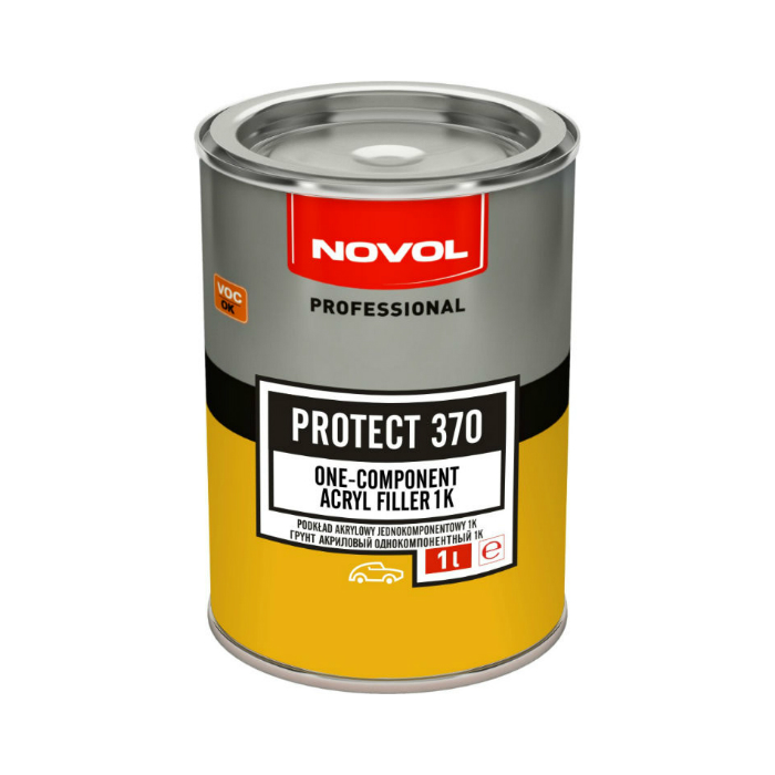 Novol грунт наполняющий акриловый Protect 370 1К, объем 1л.