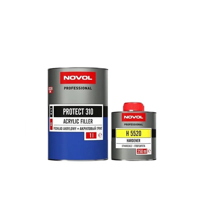 Novol Грунт HS Протект 310 черный (комплект), объем 1л. + 250мл.