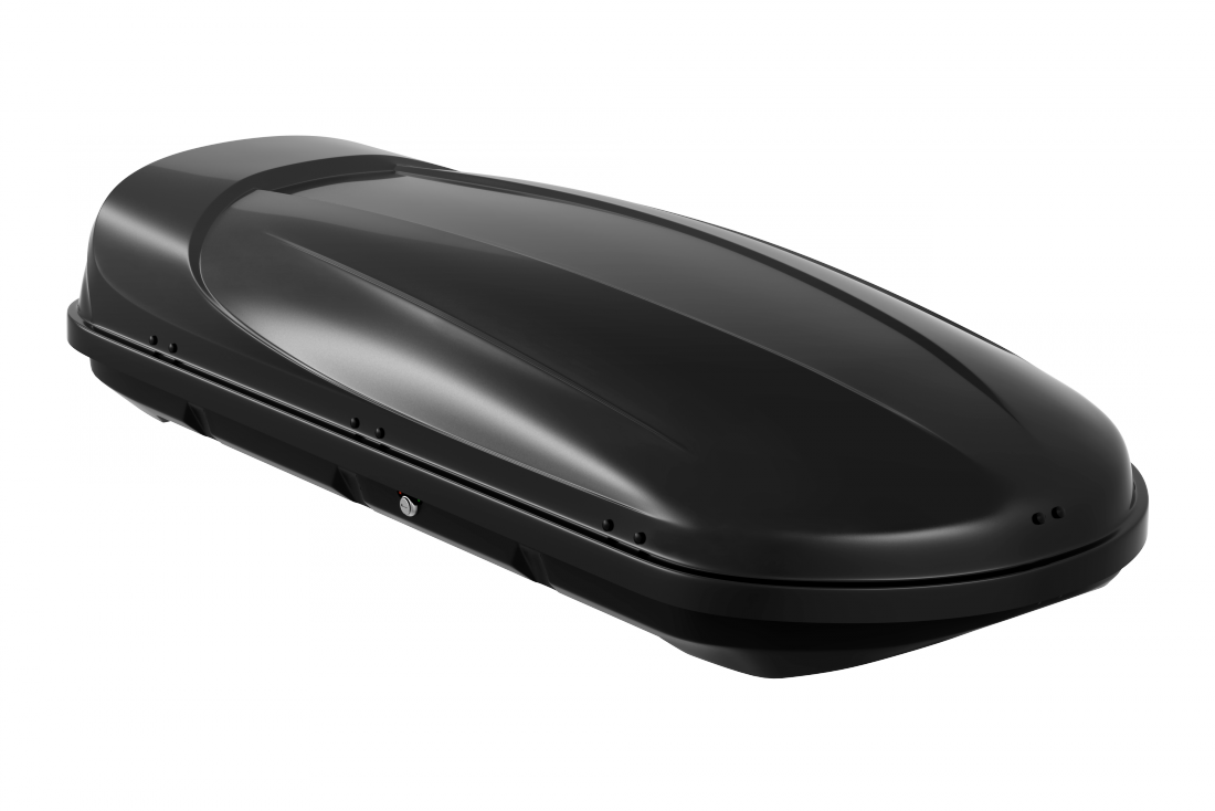 Автобокс StarBox SATURN 182х79х36, 420 л, двусторонний черный текстурный, металлический усилитель, крепления "U-скоба"