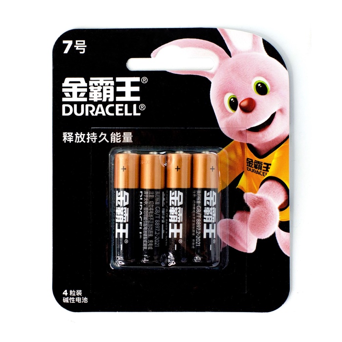 Батарейка алкалиновая Duracell Basic (CH), AAA, LR03-4BL, 1.5В, блистер, 4 шт.