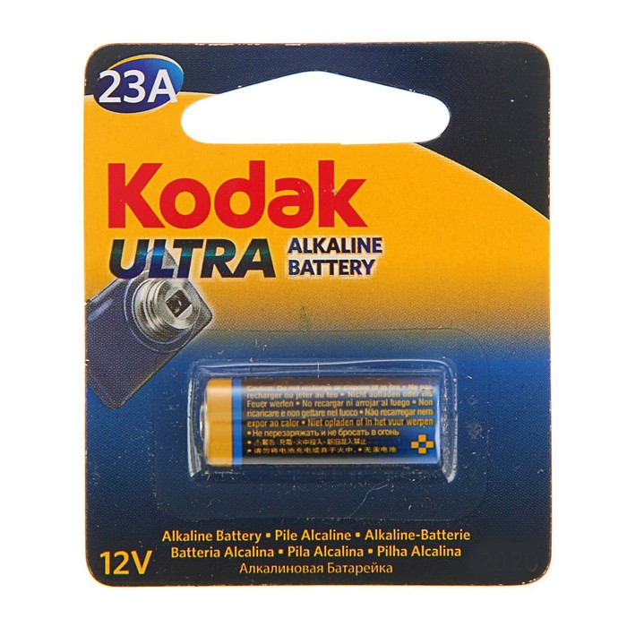 Батарейка алкалиновая Kodak Ultra, А23 (23A)-1BL, 12В, блистер, 1шт.