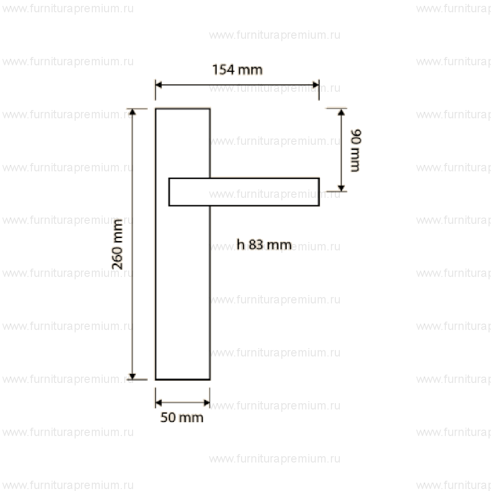 Ручка на планке Linea Cali Twist Zincral 468 PL