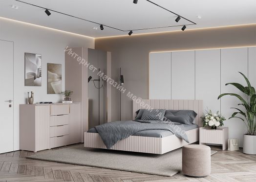 Шкаф 4-ств с зеркалом "Тефия" 1200х520х2200