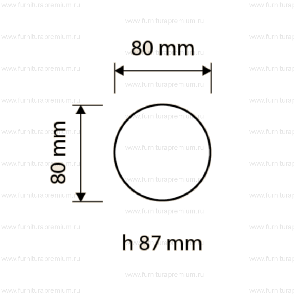 Ручка-кноб Linea Cali Veronica 900 PT