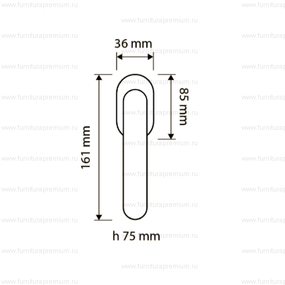 Оконная ручка Linea Cali Zaara 1535 DK
