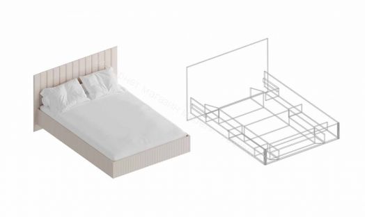 Кровать "Тефия" | каркас 1400х2000
