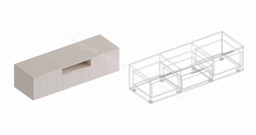 Тумба ТВ "Тефия" 1600х520х420