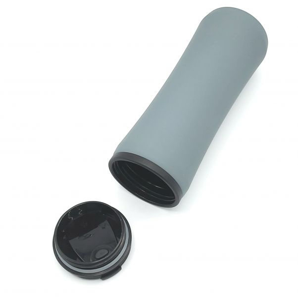 Термокружка Миора soft-touch серая