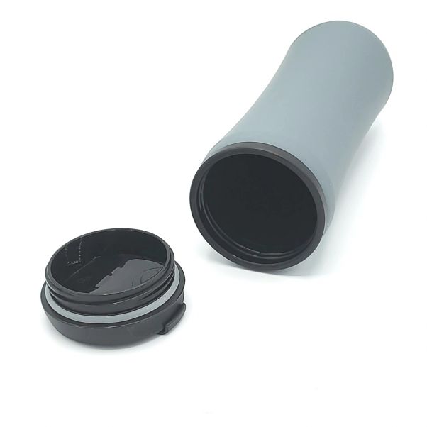 Термокружка Миора soft-touch серая