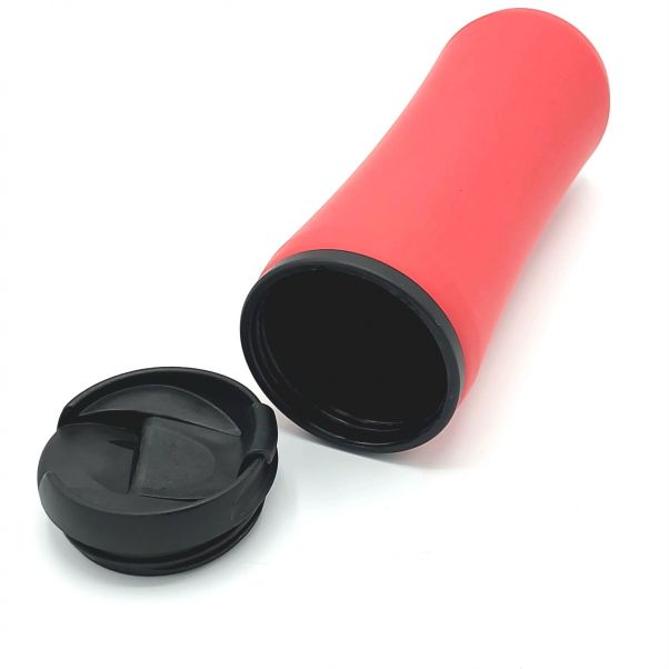 Термокружка Миора soft-touch красная