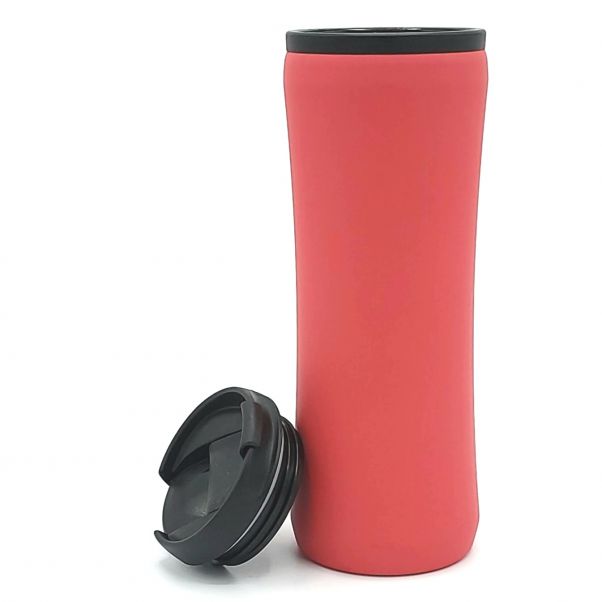 Термокружка Миора soft-touch красная