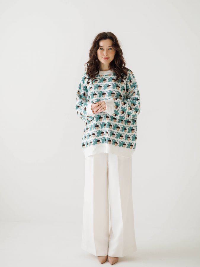 Свитер с желудями