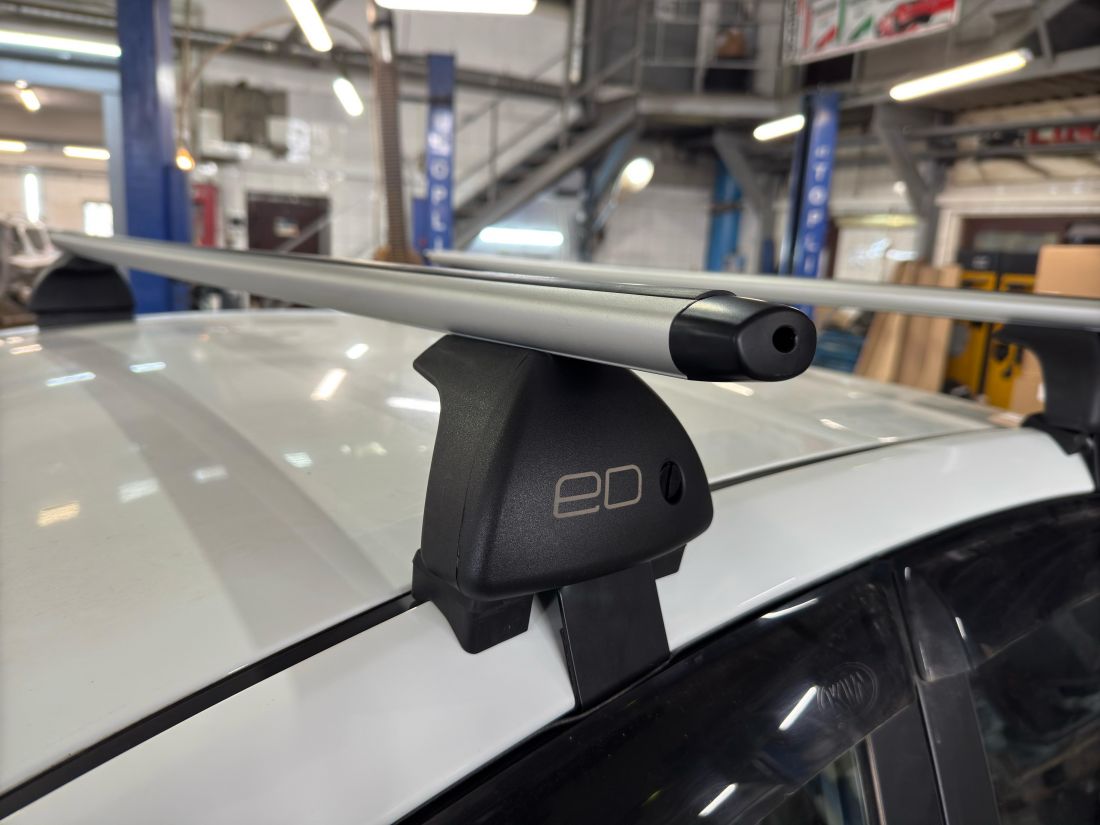 Багажник на крышу "Евродеталь" для  Kia Rio 3 (sedan) (2011-2017) (ED10-011) аэро За дверной проем EAD10-011