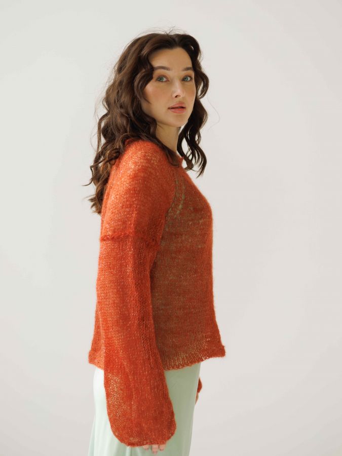 Паутинка из шелка с люрексом