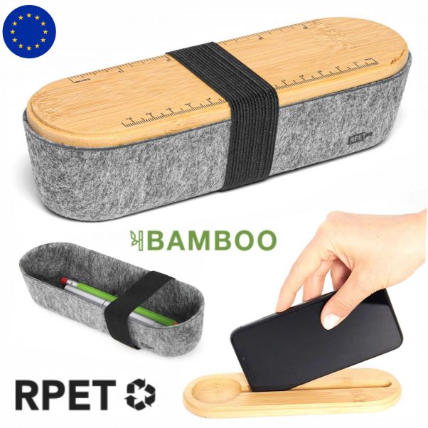 Пенал из RPET с линейкой