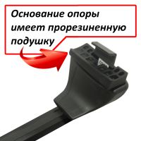 Багажник на крышу Volkswagen Polo sedan, ЕД, стальные прямоугольные дуги