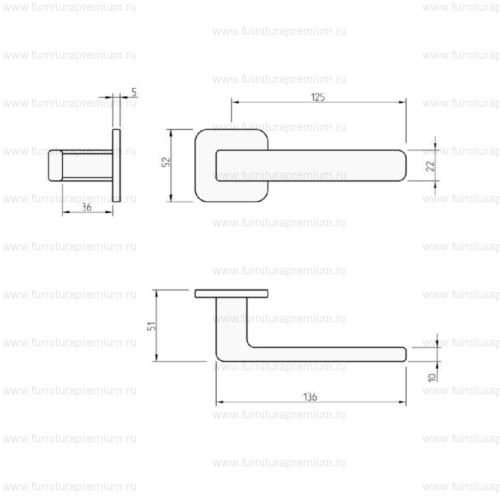 Ручка Tupai 6502 5S
