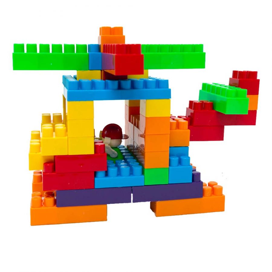 Конструктор "Вертолет" (60 деталей, контейнере 4,5л.)