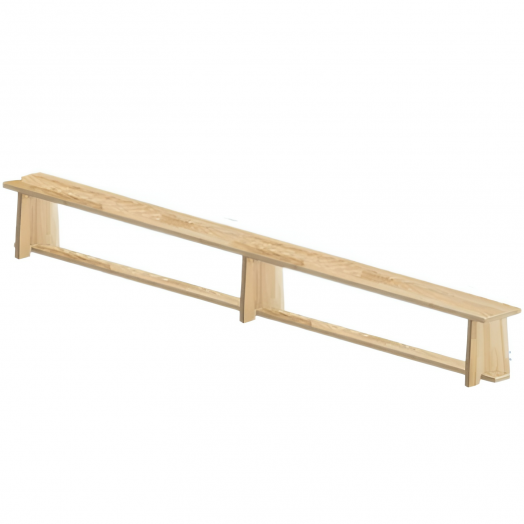 Скамейка гимнастическая   (меб.щит сосна) ножки дерево