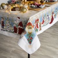 Скатерть новогодняя "Этель" "Christmas time" 150х185см +/-3см с ГМВО, хл100%