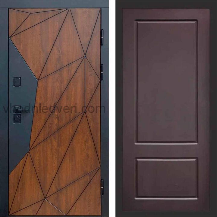 Входная дверь Termo-door Геометрия - Марсель Шоколад